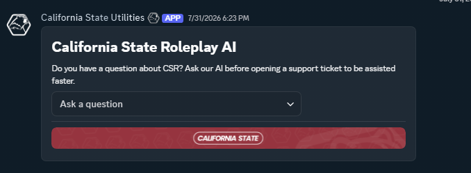 California State Roleplay AI interface